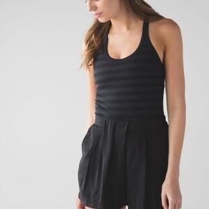 Lululemon Ebb To Street Tank Heathered Black